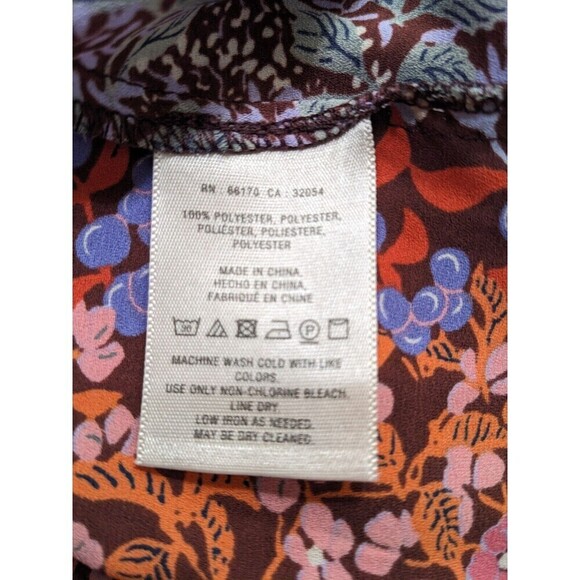 Anthropologie Maeve Floral Vallita Off-Shoulder Top Size Small Boho Blouse N39 - Picture 9 of 12